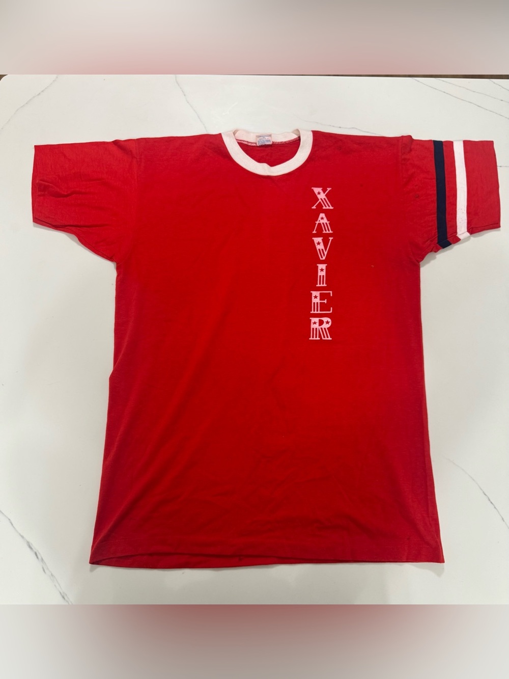 Vintage 70s/80s Xavier University Champion ringer tee 🏀